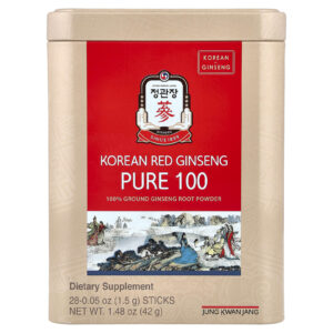 JungKwanJang Ginseng Vermelho Coreano Puro 100 28 Bastões 15 g (005 oz) Cada