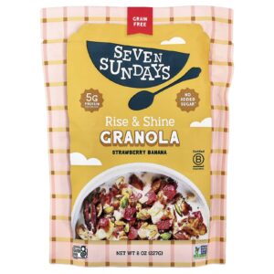 Seven Sundays Granola Rise & Shine Morango e Banana 227 g (8 oz)