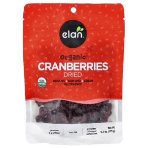 Elan Cranberries Orgânicos Desidratados 175 g (62 oz)