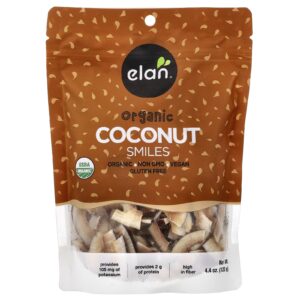 Elan Smiles de Coco Orgânico 125 g (44 oz)