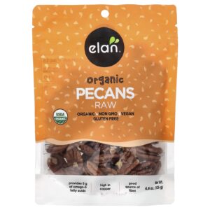 Elan Pecãs Orgânicas Cruas 125 g (44 oz)