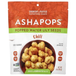 AshaPops Sementes de Nenúfar Estalado Pimenta 28 g (1 oz)