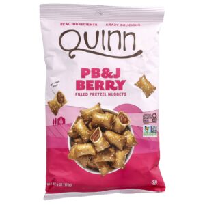 Quinn Snacks Nuggets de Pretzel Recheados PB&J Berry 170 g (6 oz)