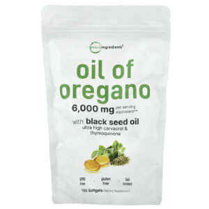 Micro Ingredients Óleo de Orégano 150 Cápsulas Softgel