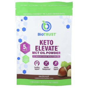 BioTRUST Keto Elevate™ Óleo TCM em Pó Avelã 190 g (67 oz)