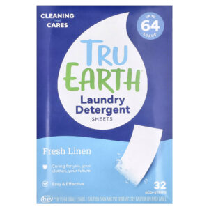 Tru Earth Lenços de Detergente para Roupas Roupa Limpa 32 Eco-Strips®