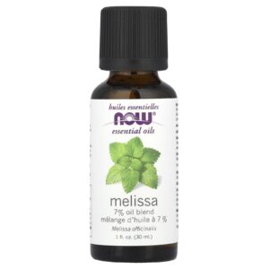 NOW Foods Óleos Essenciais Melissa 30 ml (1 fl oz)
