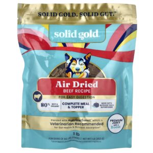 Solid Gold Refeição Completa e Cobertura para Cães Receita de Carne Bovina 453 g (1 lb)