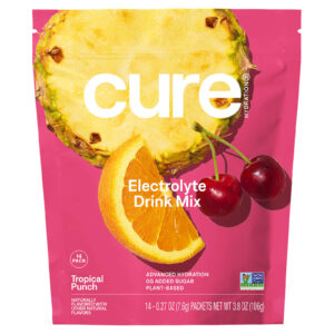 Cure Hydration Electrolyte Drink Mix Tropical Punch 14 Packets 0.27 oz (7.6 g) Each