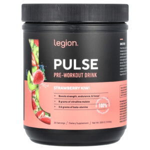 Legion Athletics Pulse Bebida Pré-Treino Morango e Kiwi 500 g (11 lb)