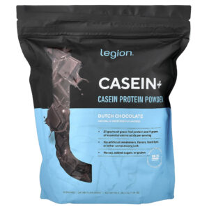 Legion Athletics Casein+ Proteína de Caseína em Pó Chocolate Holandês 710 g (156 lb)