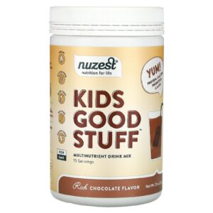 Nuzest Kids Good Stuff Mistura para Bebida Multinutriente Chocolate Intenso 225 g (79 oz)