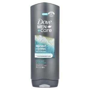 Dove Men + Care Sabonete Líquido para o Corpo + Rosto Sal Marinho + Cítricos 532 ml (18 fl oz)
