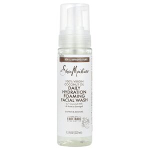 SheaMoisture Óleo de Coco 100% Virgem Sabonete Líquido Facial em Espuma de Hidratação Diária 222 ml (75 fl oz)