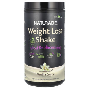 Naturade Shake para Perda de Peso Substituto de Refeição à Base de Plantas Creme de Baunilha 882 g (194 lb)
