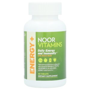 Noor Vitamins Energia e Imunidade Diárias com Semente de Cumim 60 Comprimidos