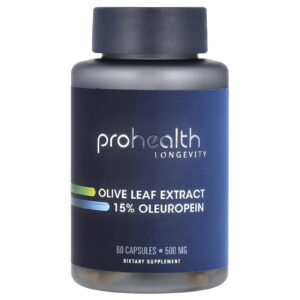 ProHealth Longevity Extrato da Folha de Oliveira a 15% e Oleuropeína 500 mg 60 Cápsulas