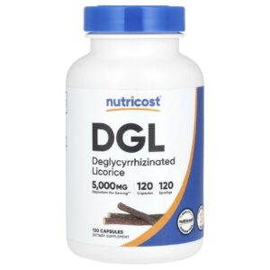 Nutricost DGL 5000 mg 120 Cápsulas