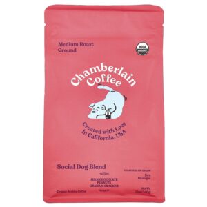 Chamberlain Coffee Mistura Social para Cães Moída Torra Média 340 g (12 oz)