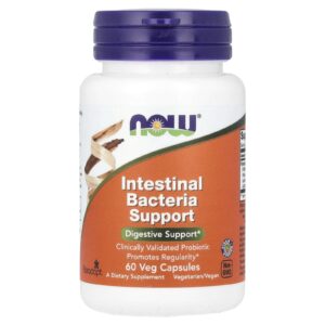 NOW Foods Suporte para Bactérias Intestinais 60 Cápsulas Vegetais