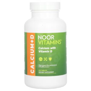 Noor Vitamins Cálcio com Vitamina D 120 Comprimidos