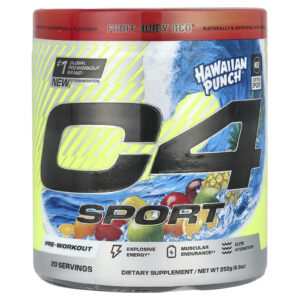 C4 / Cellucor C4® Sport Pré-treino Hawaiian Punch® Fruit Juicy Red® 252 g (89 oz)