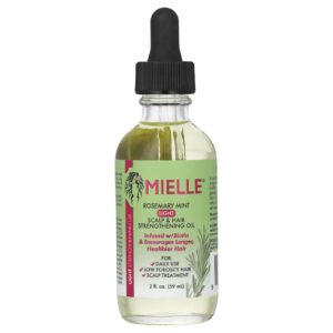 Mielle Óleo Leve para Fortalecimento do Couro Cabeludo e do Cabelo Alecrim e Menta 59 ml (2 fl oz)