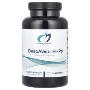 Designs For Health OmegAvail™ Hi-Po 120 Cápsulas Softgel