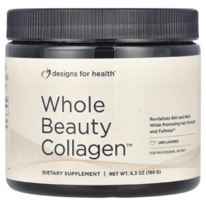 Designs For Health Whole Beauty Collagen™ Unflavored 6.3 oz (180 g)