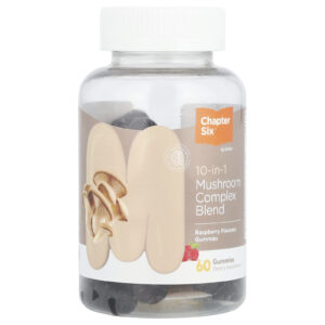 Chapter Six 10-in-1 Mushroom Complex Blend Gummies Raspberry 60 Gummies