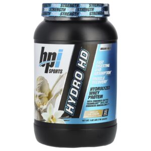 BPI Sports Hydro HD™ Proteína Whey Hidrolisada Sorvete de Baunilha 736 g (162 lb)