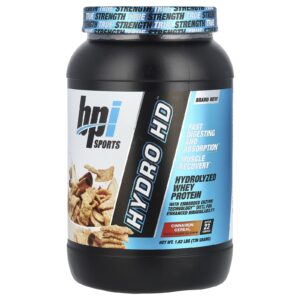 BPI Sports Hydro HD™ Proteína Whey Hidrolisada Cereal com Canela 736 g (162 lb)