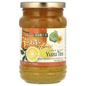 Jayone Chá de Yuzu Quente e Frio com Mel 500 g (11 lb)