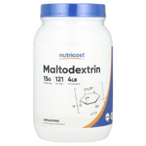 Nutricost Maltodextrin Unflavored 64.8 oz (1815 g)