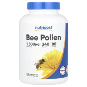 Nutricost Pólen de Abelha 240 Cápsulas (500 mg por Cápsula)