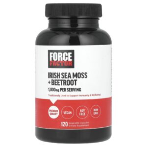Force Factor Musgo Marinho da Irlanda + Beterraba 120 Cápsulas Vegetais