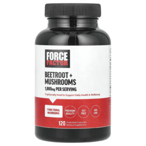 Force Factor Beterraba + Cogumelos 120 Cápsulas Vegetais