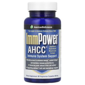 American Biosciences ImmPower® AHCC® 500 mg 60 Cápsulas Vegetarianas