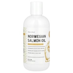 Chew + Heal Óleo de Salmão Norueguês Para Cães 237 ml (8 fl oz)