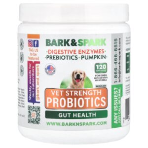Bark&Spark Vet Strength Probiotics For Dogs Bacon 120 Soft Chews 10.1 oz (288 g)