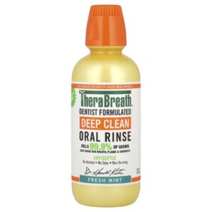 TheraBreath Enxaguante Bucal para Limpeza Profunda Menta Fresca 473 ml (16 fl oz)