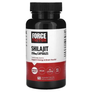 Force Factor Shilajit 250 mg 60 Cápsulas Vegetais