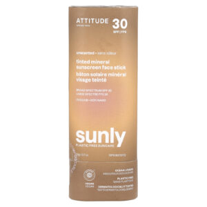 ATTITUDE Protetor Solar Facial em Bastão com Cor e Minerais FPS 30 Inodoro 20 g (07 oz)