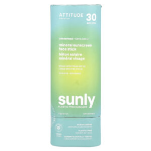 ATTITUDE Sunly Protetor Solar Facial em Bastão Mineral FPS 30 Inodoro 20 g (07 oz)