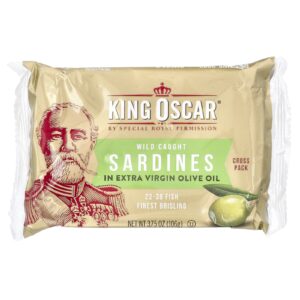 King Oscar Sardinhas Selvagens Em Óleo de Oliva Extravirgem 106 g (375 oz)