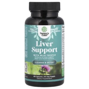 Natures Craft Liver Support with Milk Thistle 60 Capsules