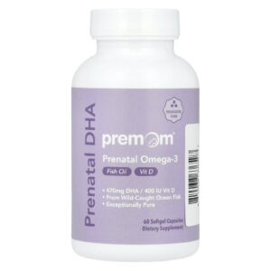 Premom DHA Pré-Natal 60 Cápsulas Softgel