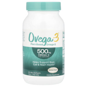 Ovega-3 Ômega-3 à Base de Plantas 60 Minicápsulas Softgel (250 mg por Cápsula Softgel)