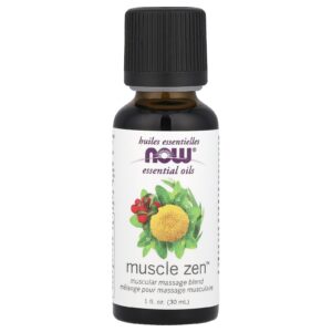NOW Foods Óleos Essenciais Muscle Zen™ 30 ml (1 fl oz)