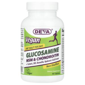 Deva Glicosamina MSM e Condroitina Veganas 90 Comprimidos